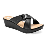 Sandalia para mujer color negro marca Moramora