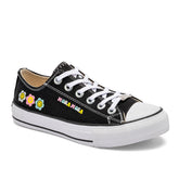 Tenis para Mujer cod. 117105 color negro con agujetas blancas marca Moramora