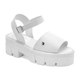 Sandalia para mujer color blanco marca Moramora