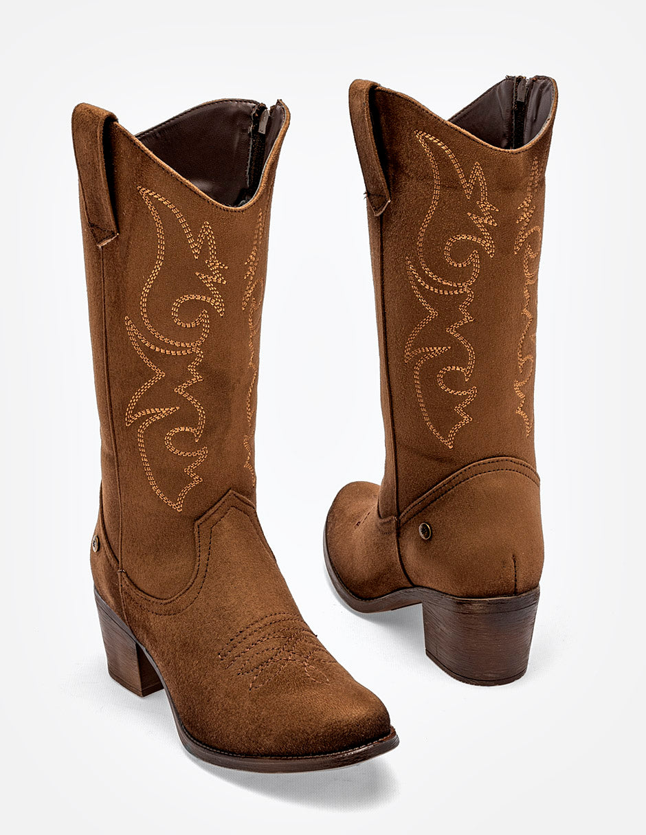 Unas Botas Botas Cowboy Marron Mujer Botas Cowboy Marrones Mujer