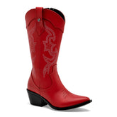 Bota vaquera para Mujer SHIRLY color rojo en Moramora