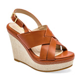 Sandalia cuña para Mujer Camel WINONA en Moramora