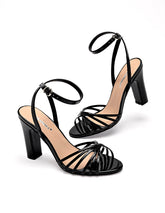 Zapatilla abierta para Mujer Negro Valeria en Moramora