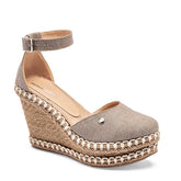 Alpargata Plataforma para Mujer Beige Leila en Moramora