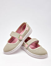 Tenis flat para Niña Beige Kristen en Moramora