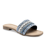 Sandalia piso para Mujer Azul Consuelo Mora Tierra