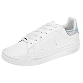 Tenis para mujer color blanco con detalles en tornasol en Moramora