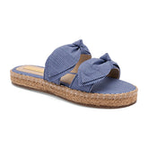 Sandalia para mujer con plataforma de Yute marca Moramora