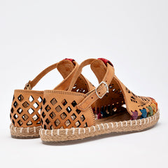 Sandalia artesanal de piel para Mujer cod. 102304