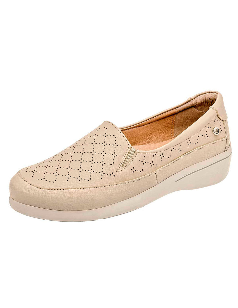 Zapato confort beige Mora Confort para mujer KALA 