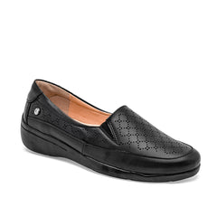 Zapato de horma cómoda para mujer color negro Mora Confort 