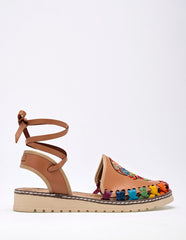 Sandalia artesanal de piel para Mujer  cod. 111329