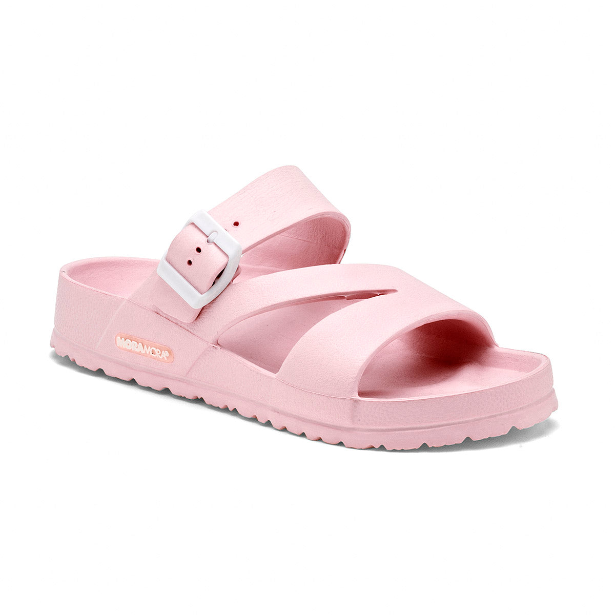 Sandalia para mujer color rosa marca Moramora