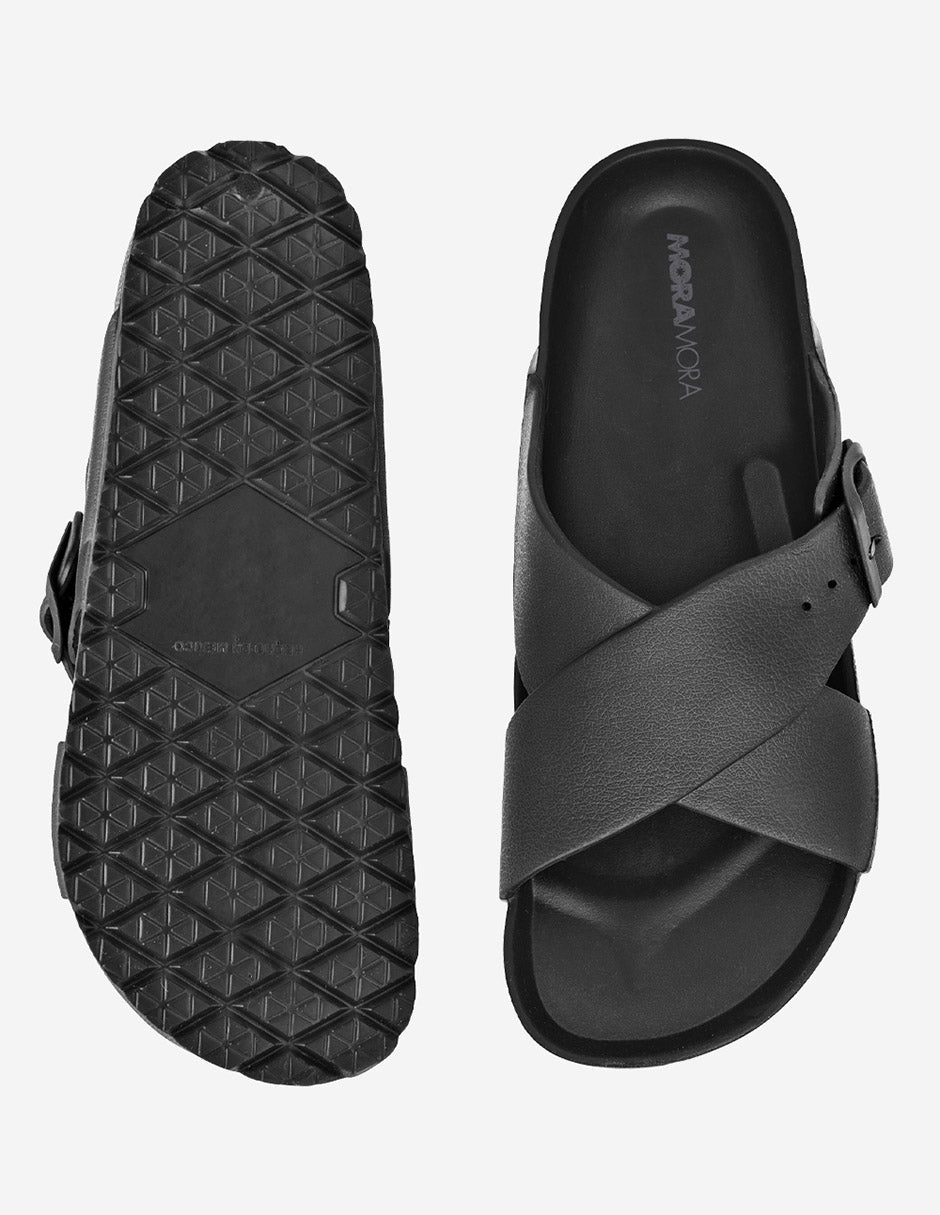 Sandalia playa Moramora para hombre NOE en color negro