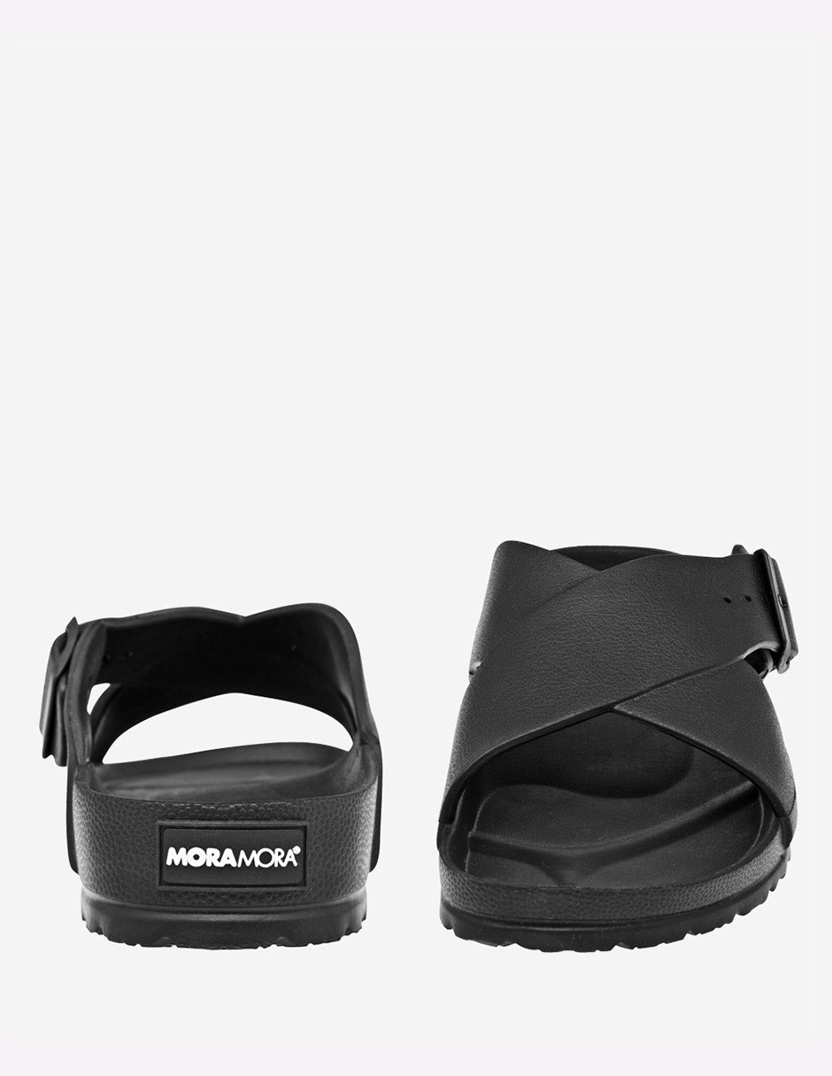 Sandalia playa Moramora para hombre NOE en color negro