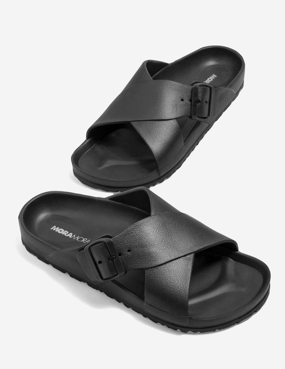 Sandalia playa Moramora para hombre NOE en color negro