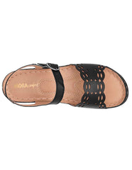 Sandalia Mora Confort para mujer ALIZA color negro en Moramora
