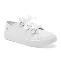 Tenis urbano para mujer color blanco marca Moramora