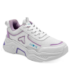 Tenis urbano para niña color blanco marca Moramora