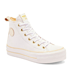 Tenis urbano para mujer color blanco marca Moramora 