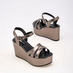 Sandalia con plataforma para Mujer marca Moramora Gris cod. 121696