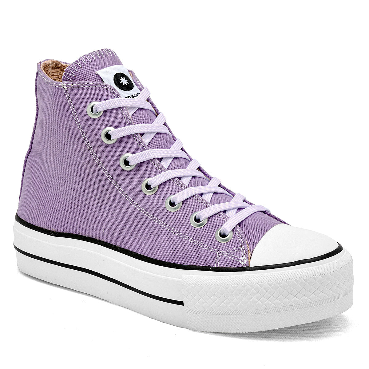 Tenis urbano para mujer color lila marca Moramora 