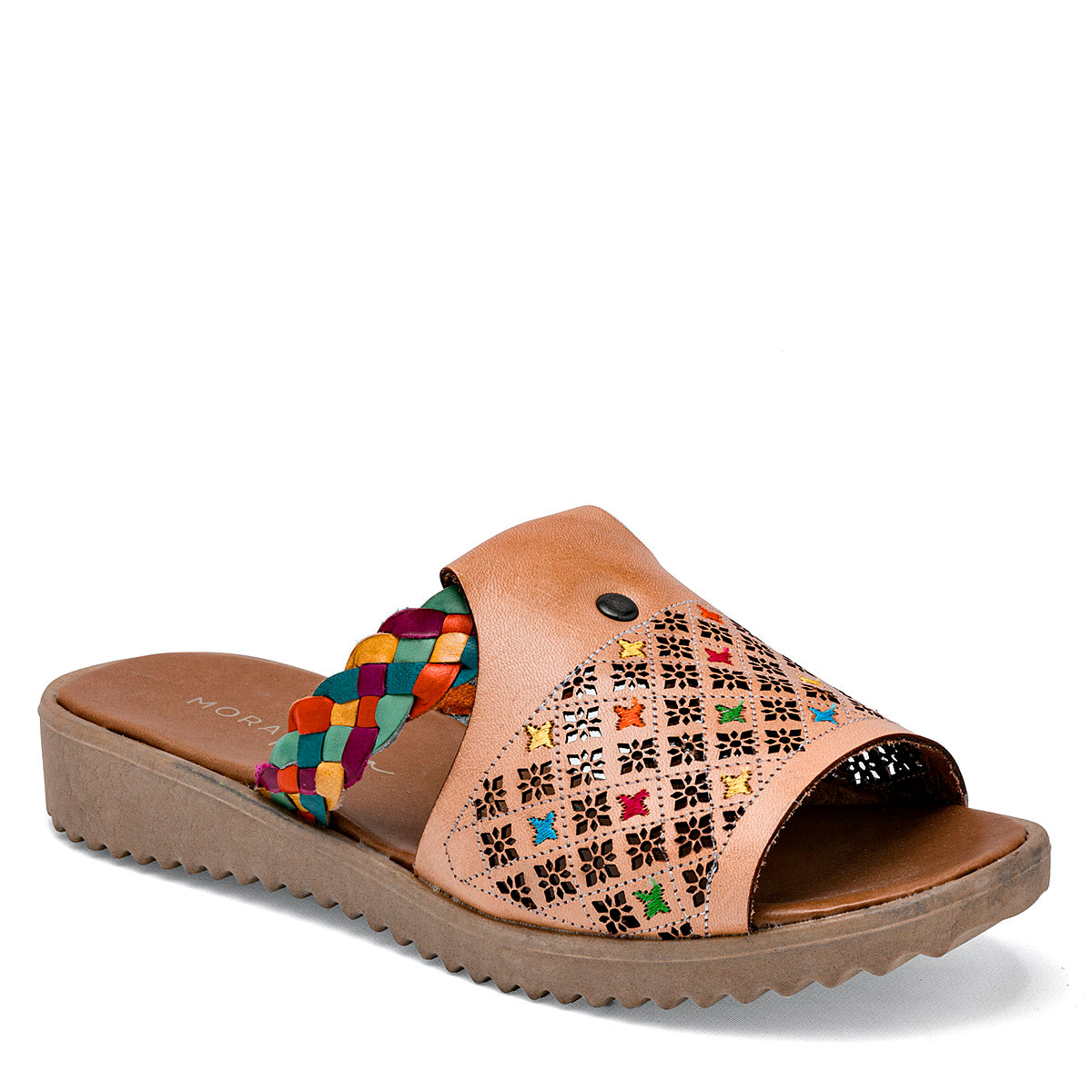 Sandalia para mujer color café marca Mora Tierra 