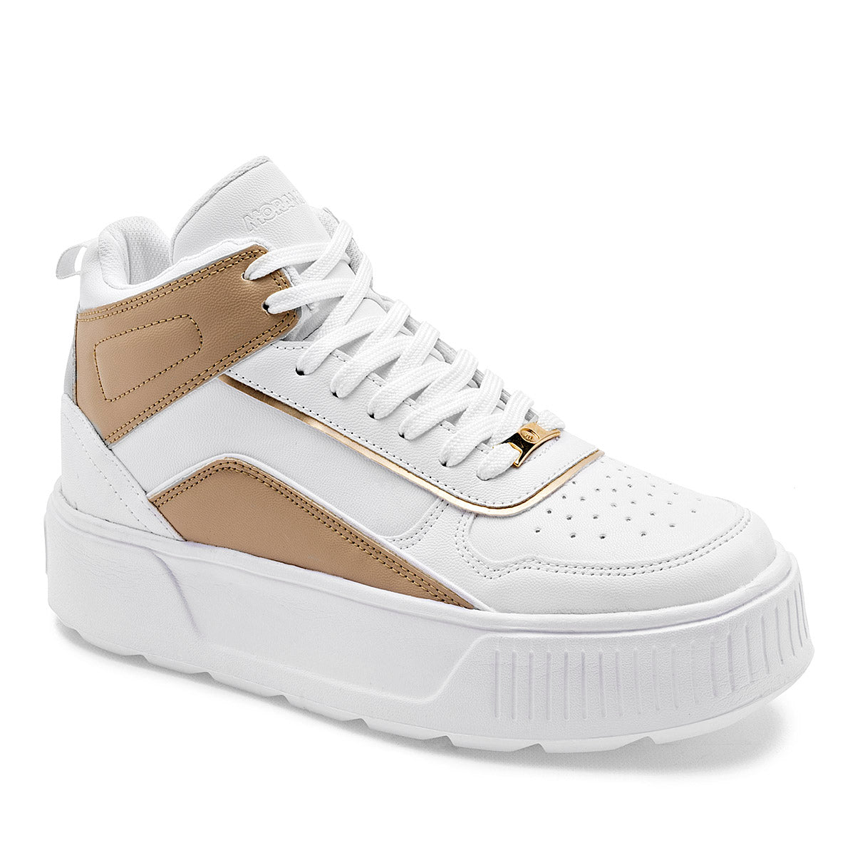 Tenis urbano para mujer color blanco marca Moramora
