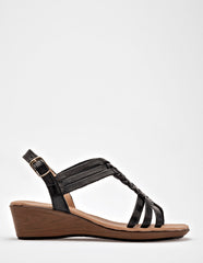 Sandalia de piel ngro cod-132508
