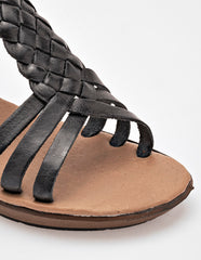 Sandalia de piel ngro cod-132508
