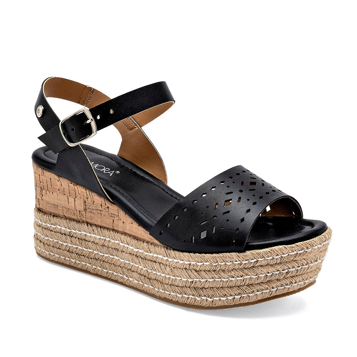 Sandalia para Mujer  DIVINA color negro en Moramora