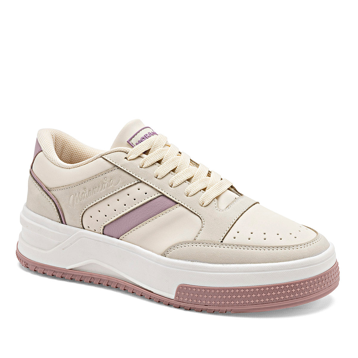 Tenis para Mujer  ELDA color blanco con lila en Moramora