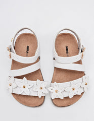 Sandalia para Preescolar Niña Moramora NITTA color blanco