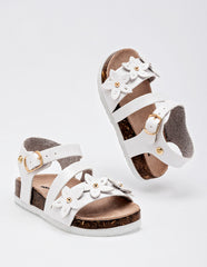 Sandalia para Preescolar Niña Moramora NITTA color blanco
