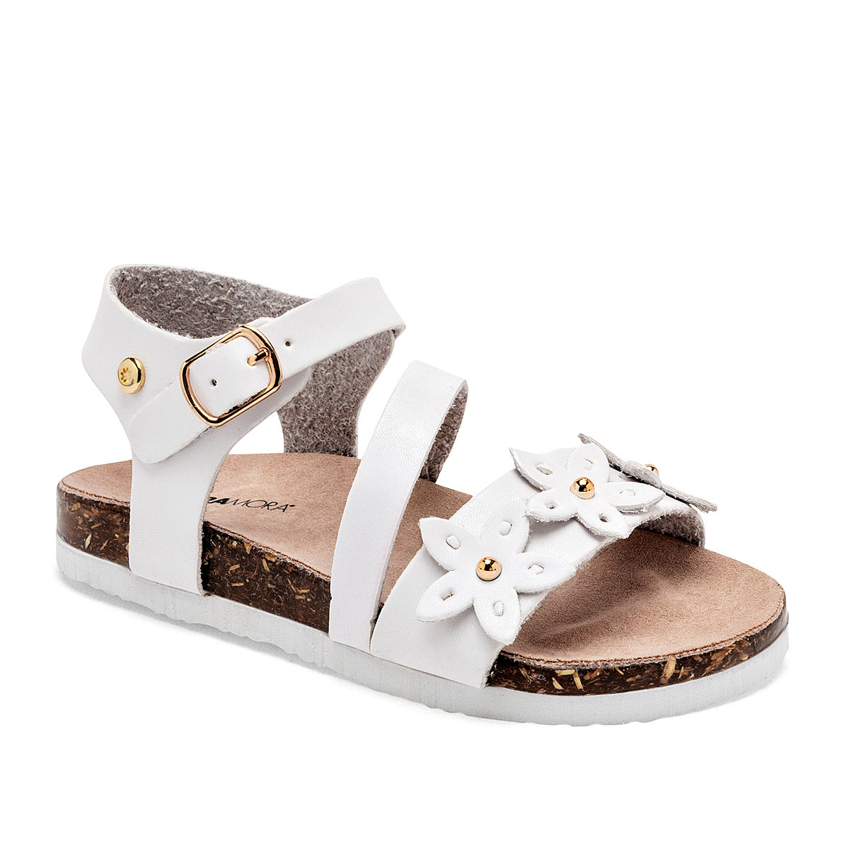Sandalia para Preescolar Niña Moramora NITTA color blanco