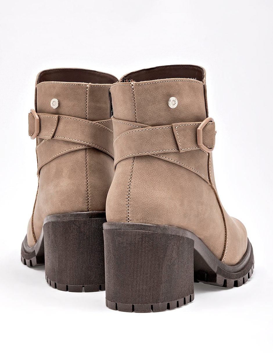 Botín casual  para Mujer ALIDA color café en Moramora