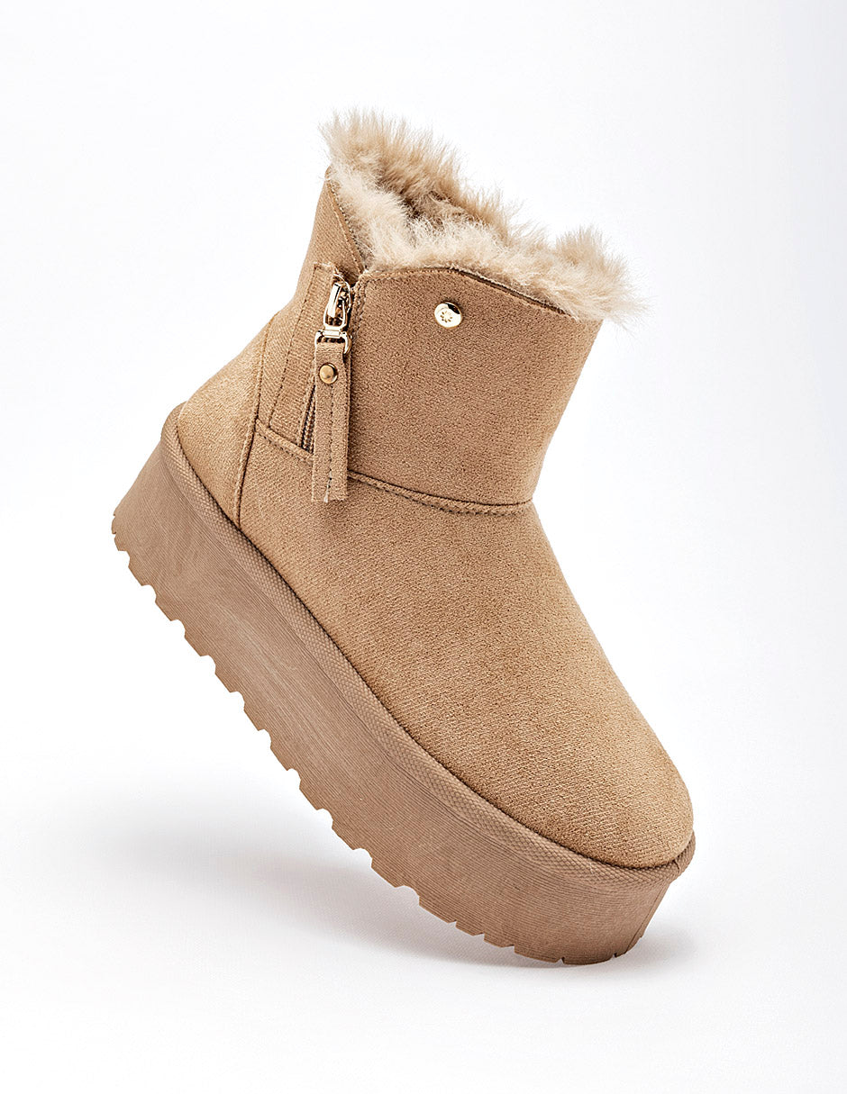 Moramora Bota con peluche para mujer