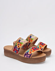 Sandalia de piel  para Mujer   cod. 137168