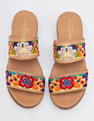 Sandalia de piel  para Mujer   cod. 137168