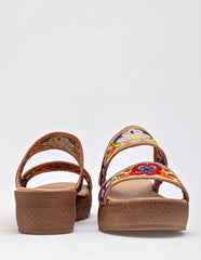 Sandalia de piel  para Mujer   cod. 137168