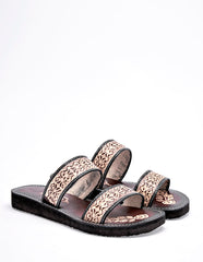 Sandalia de piel  para Mujer   cod. 137181