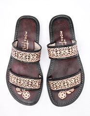 Sandalia de piel  para Mujer   cod. 137181