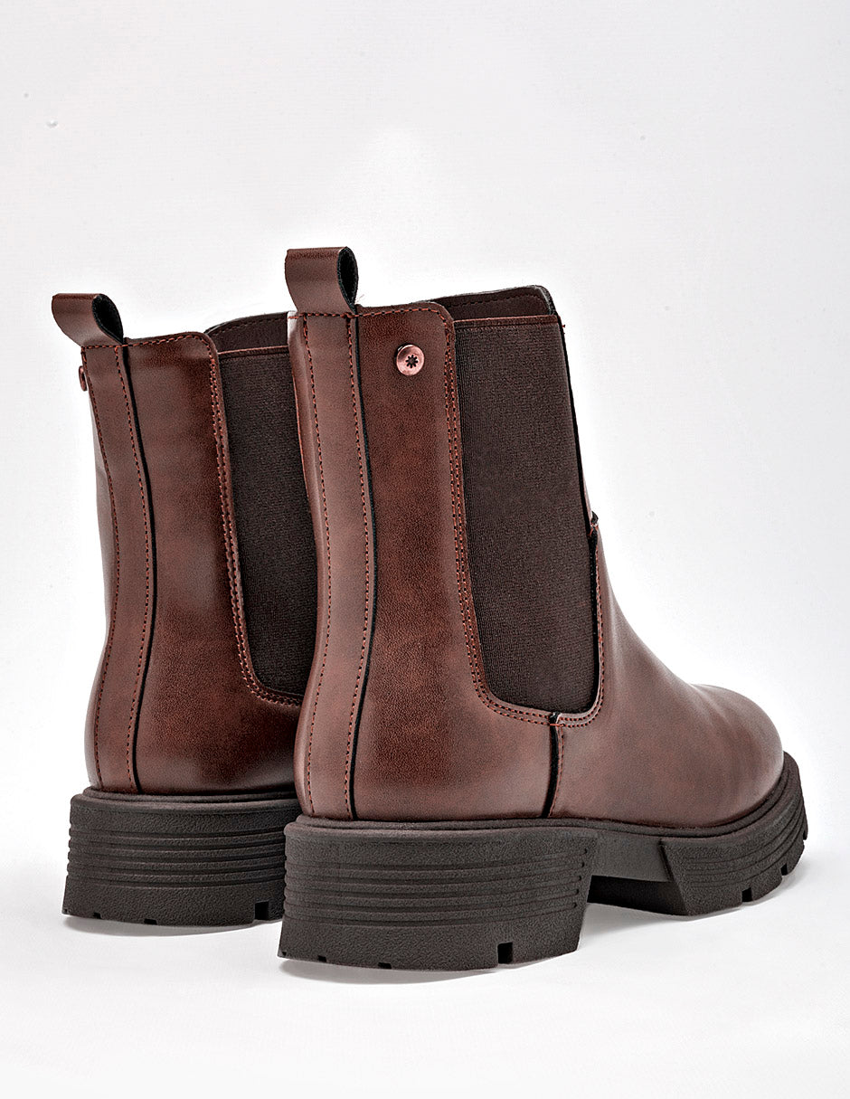 Botín casual  para Mujer CIARA color café  en Moramora
