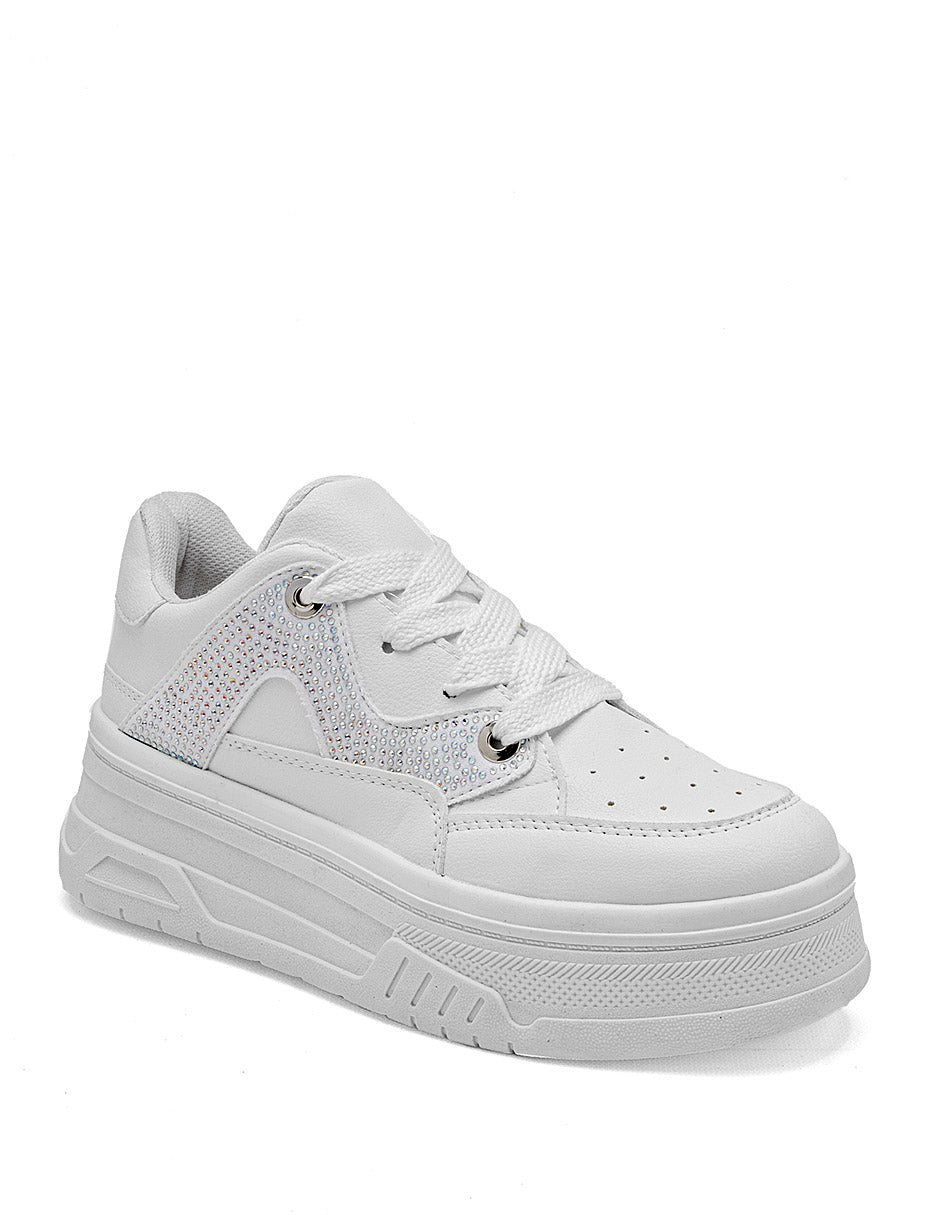 Tenis urbanos para Mujer Moramora NELIDA color blanco