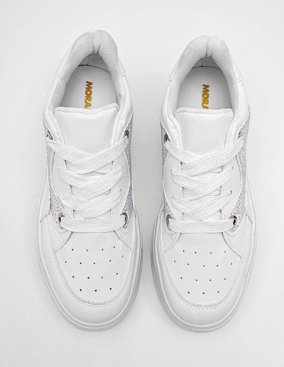Tenis urbanos para Mujer Moramora NELIDA color blanco