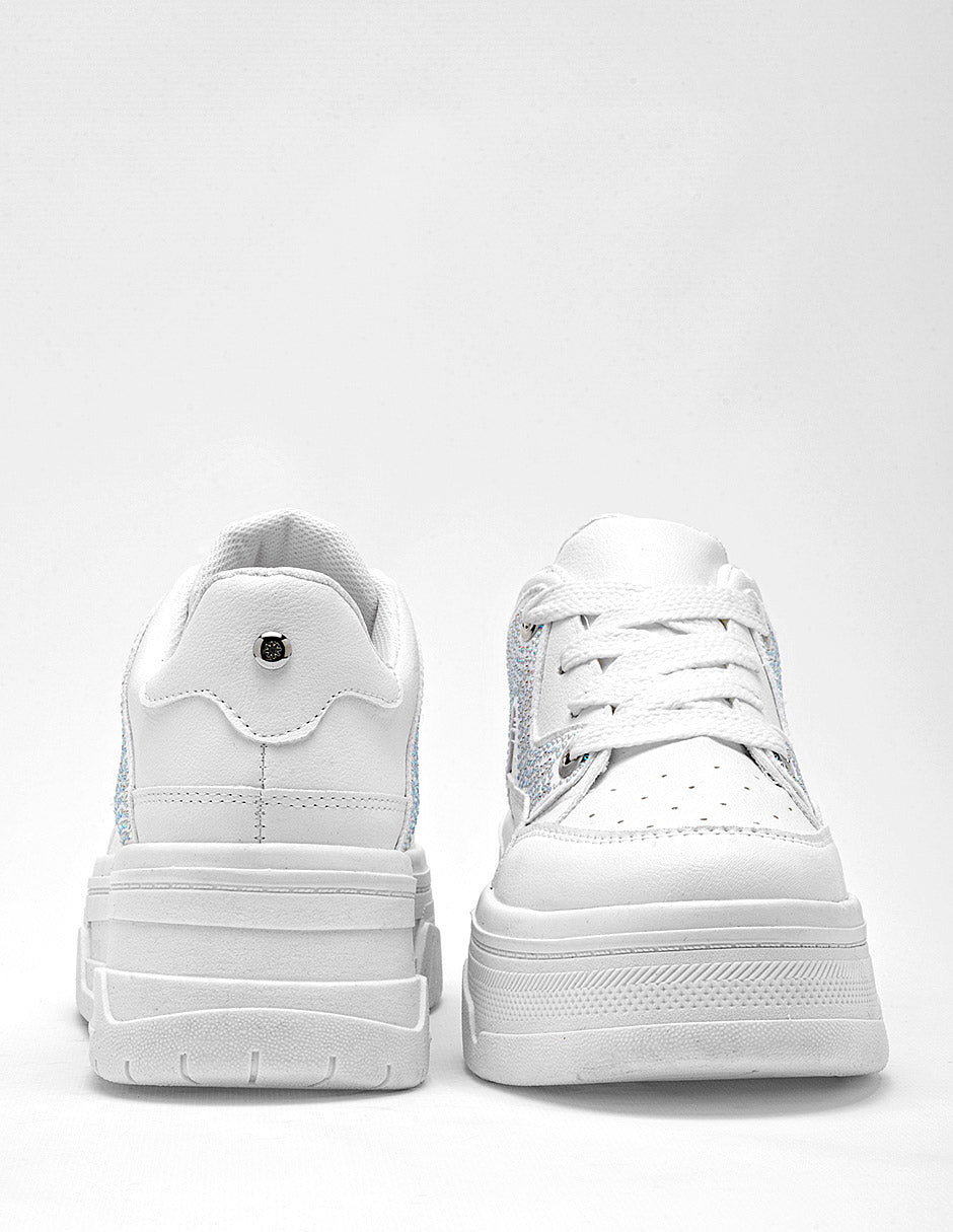 Tenis urbanos para Mujer Moramora NELIDA color blanco
