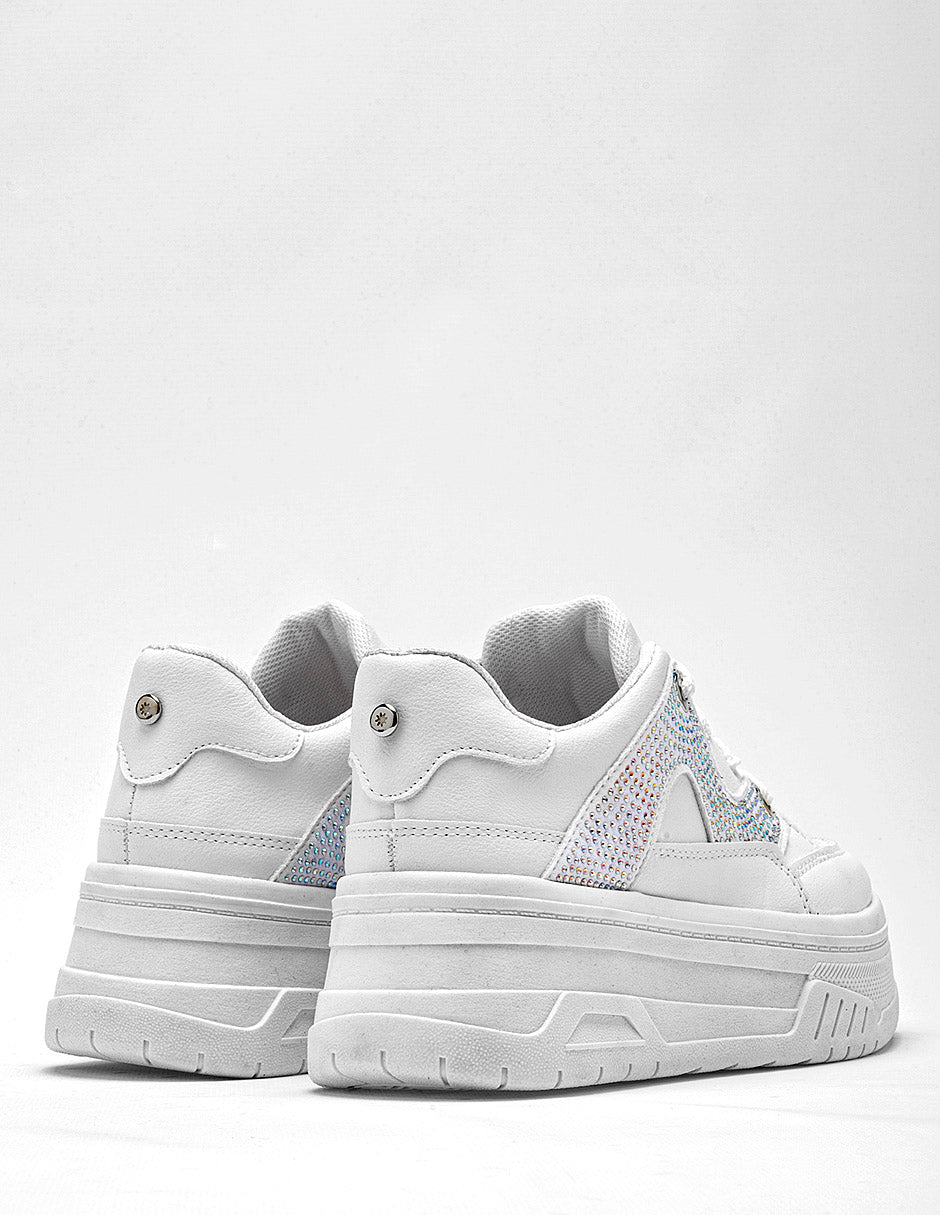 Tenis urbanos para Mujer Moramora NELIDA color blanco