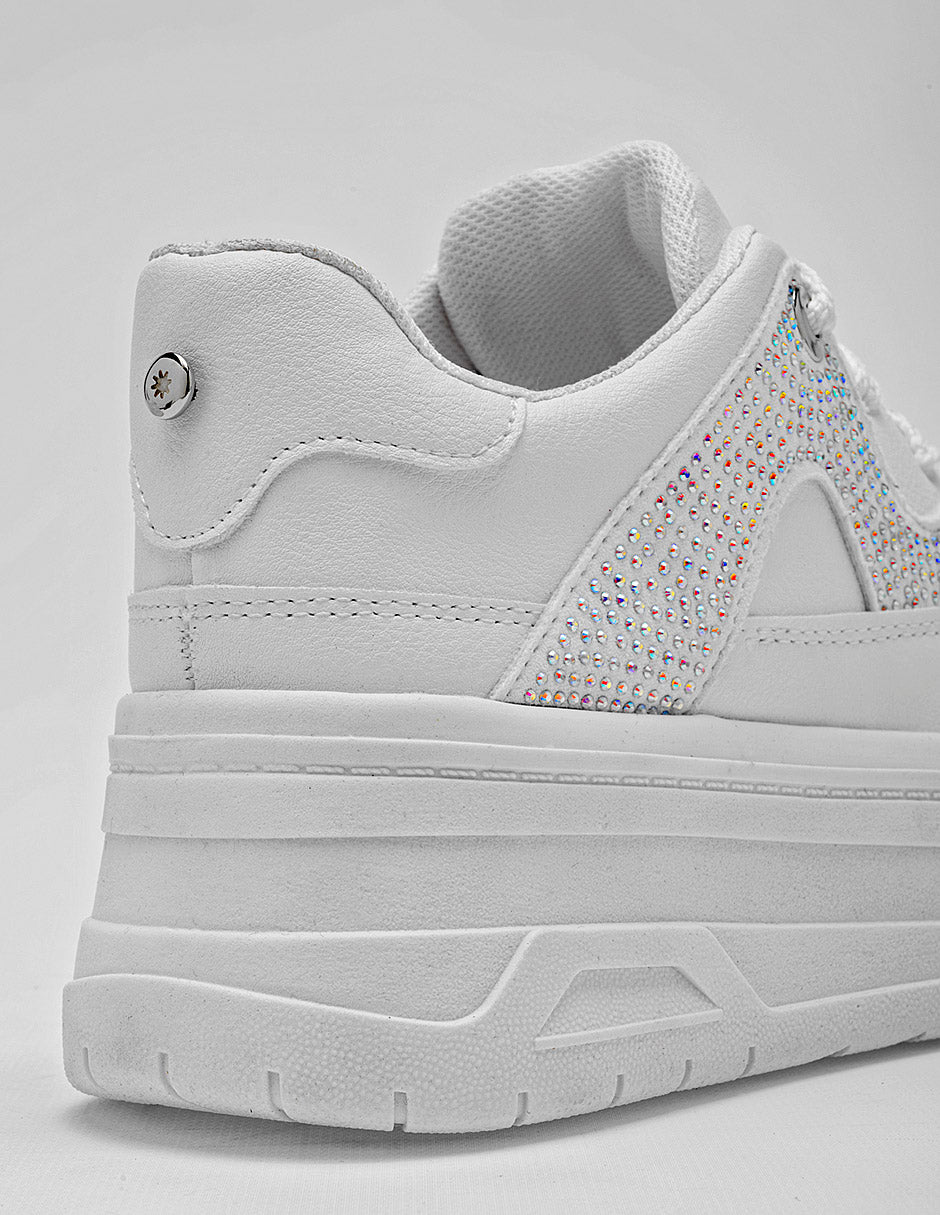 Tenis urbanos para Mujer Moramora NELIDA color blanco