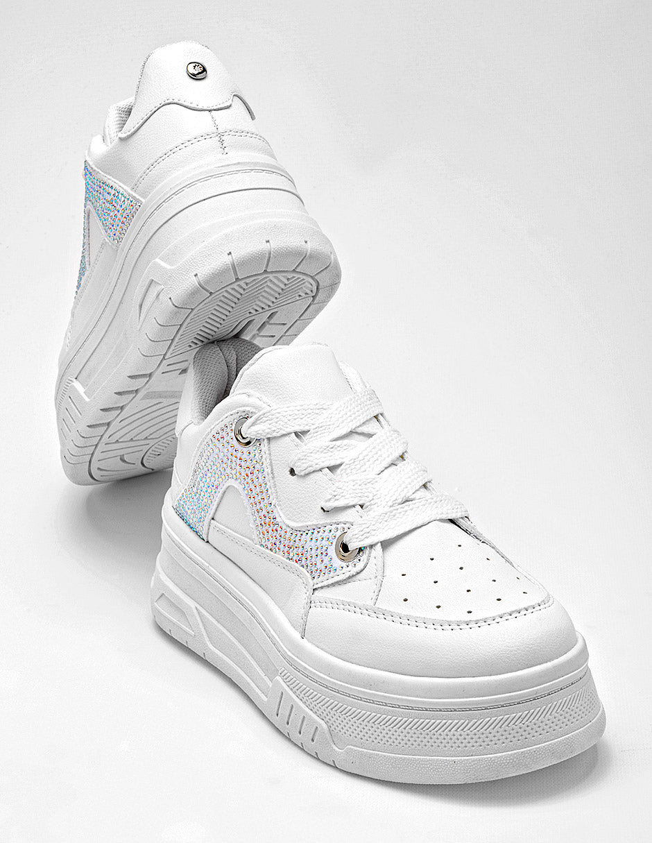 Tenis urbanos para Mujer Moramora NELIDA color blanco