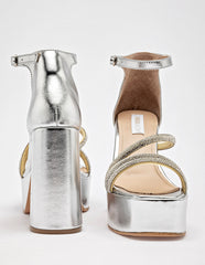 Zapatilla para graduación para Mujer  GALIA  color plateado en Moramora